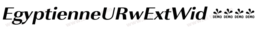 EgyptienneURwExtWid 字体转换